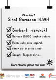 Ramadan - Checklist Sihat Ramadan 1439H